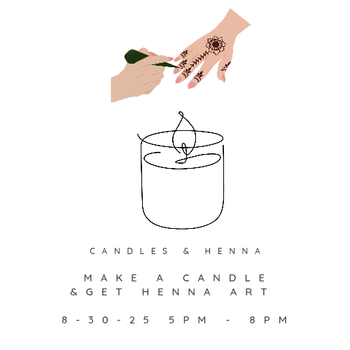 Candles and Henna Art